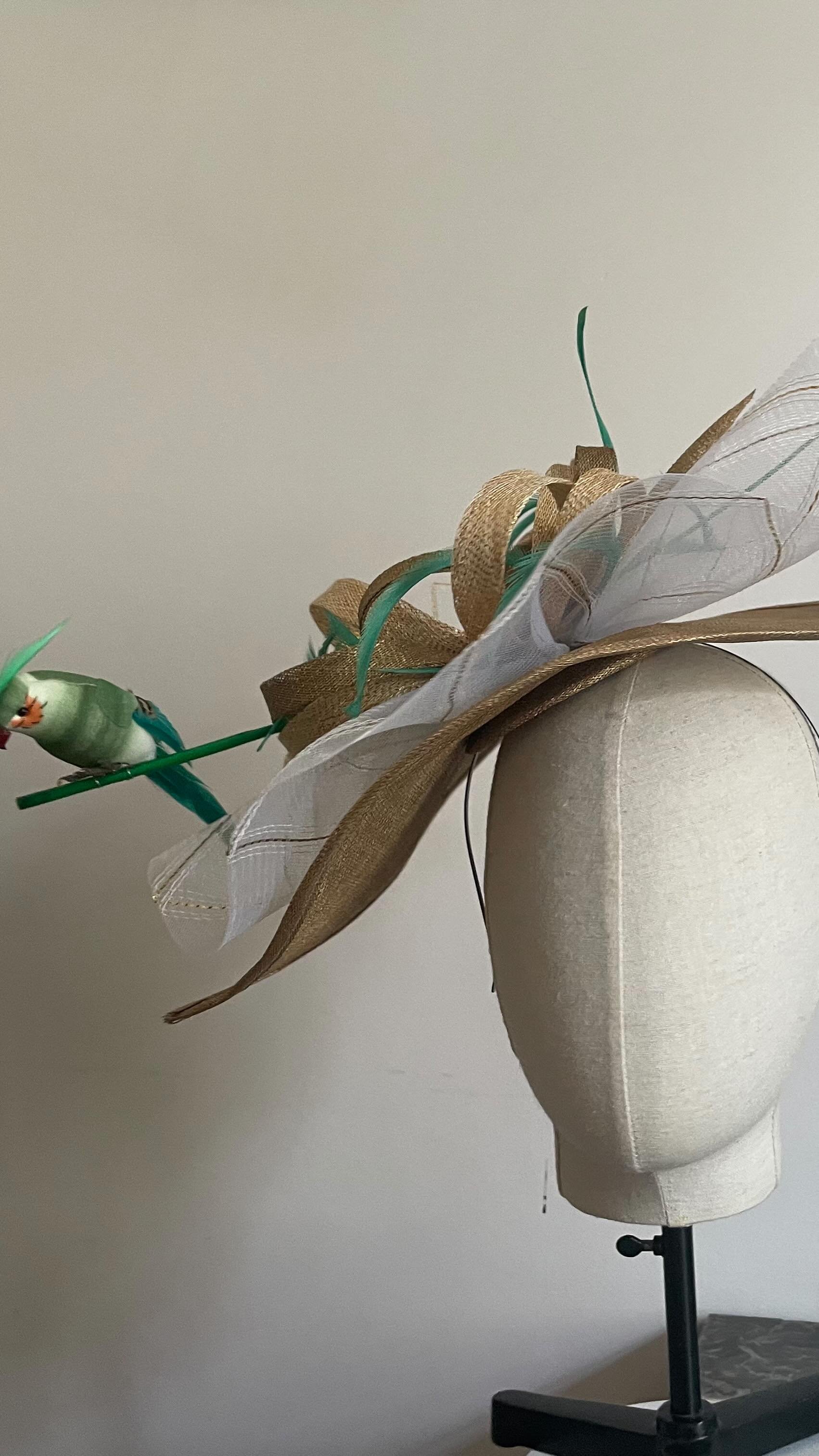 Un perroquet s’est posé sur mon chapeau !
#chapeau
#perroquet
#mariage
#capeline
#chapeauxcyrianedetrogoff
#fantaisie