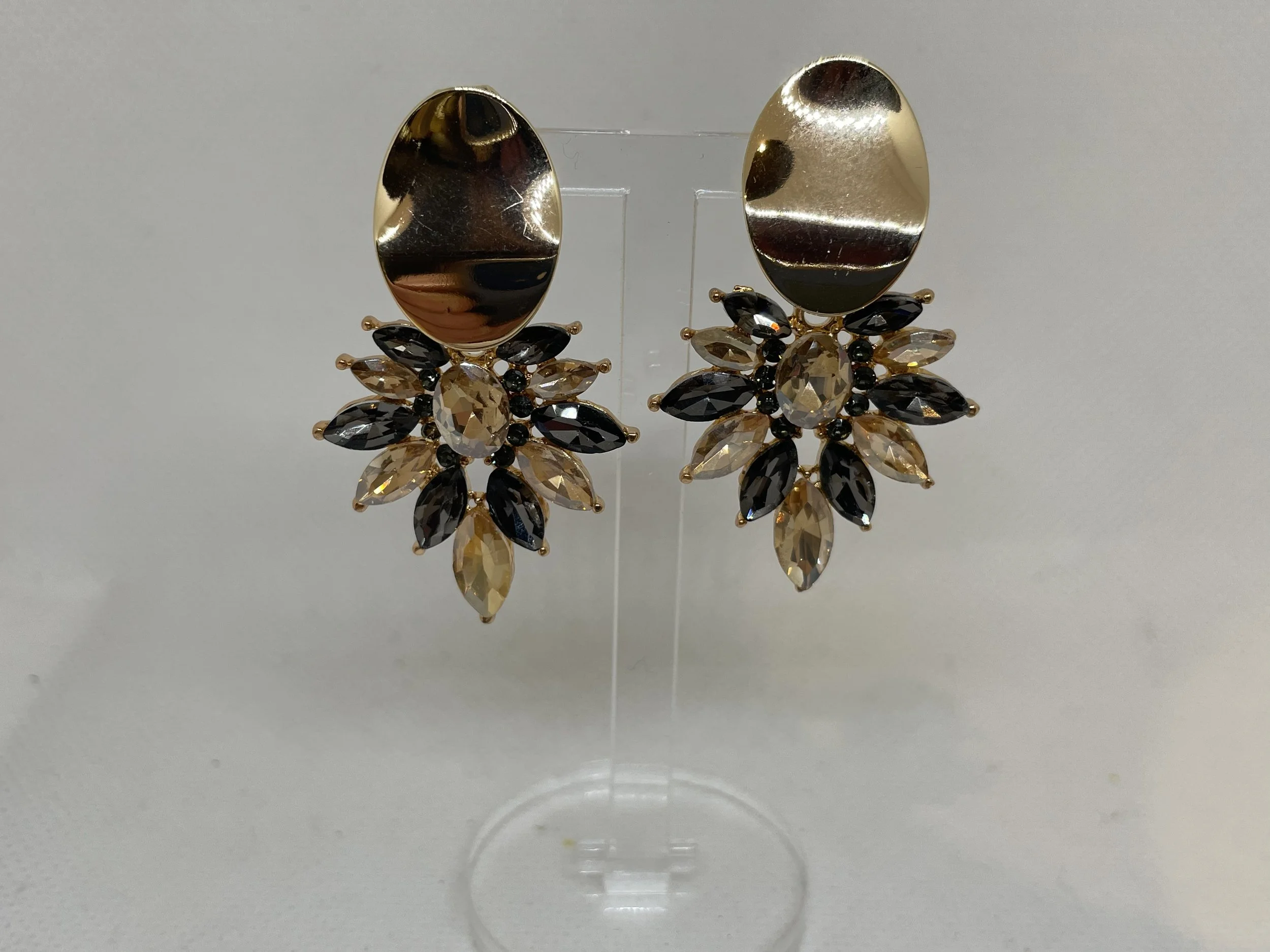 Boucles d’oreilles strass clips