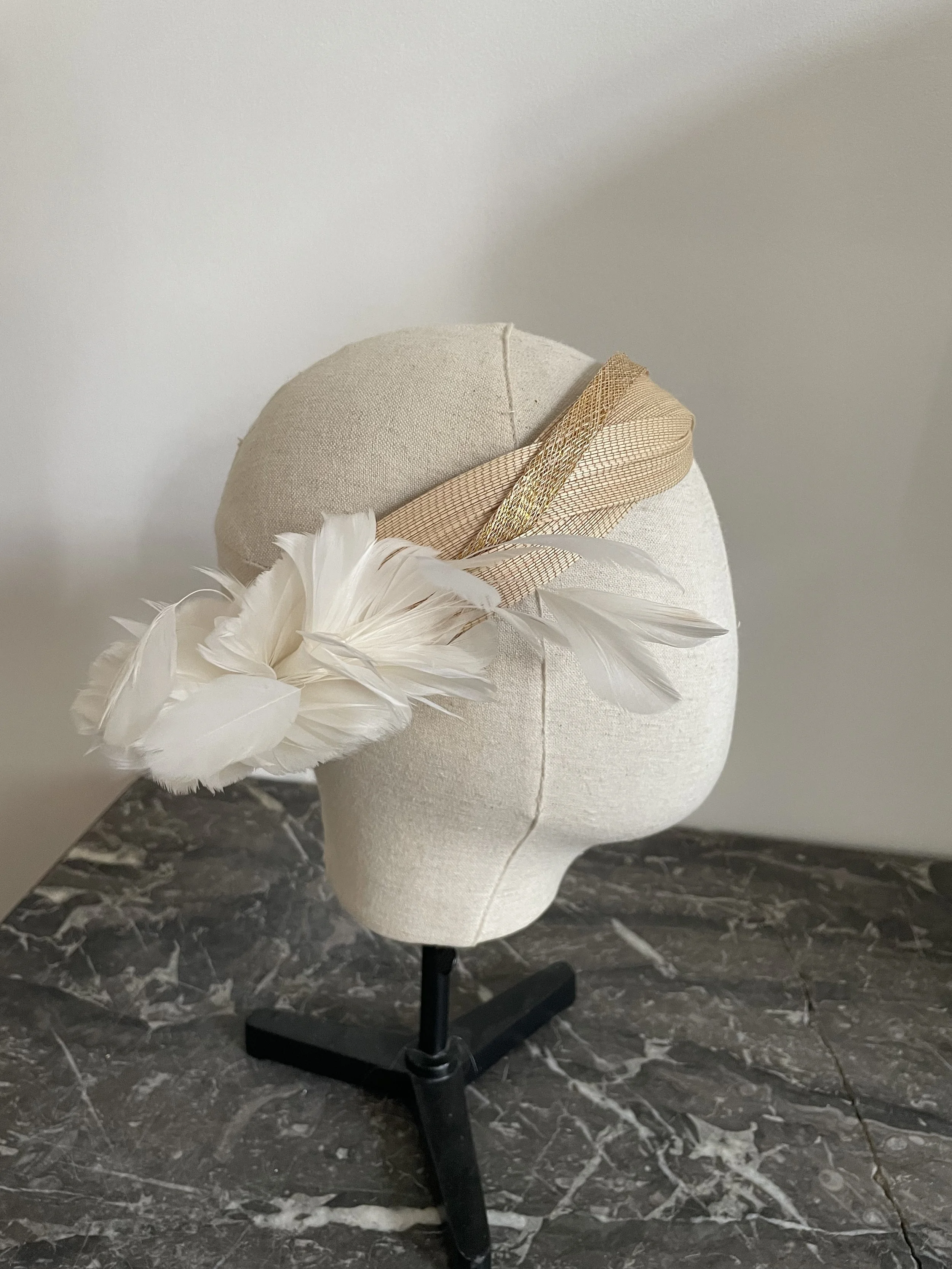 Turban Capucine buntal naturel