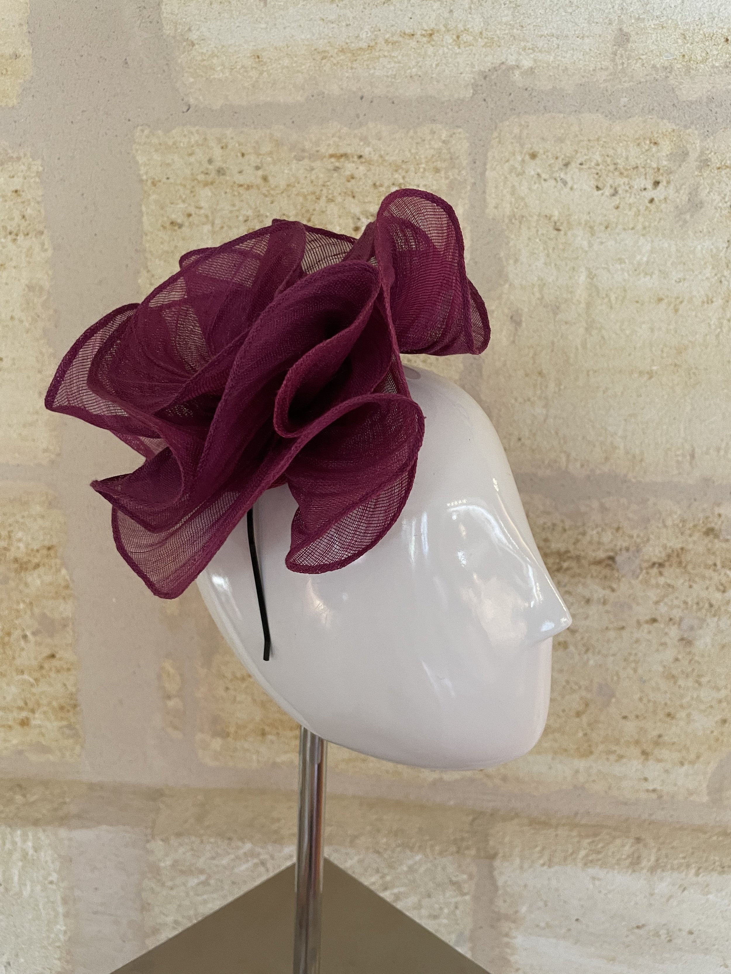 Chapeau Rosalie prune