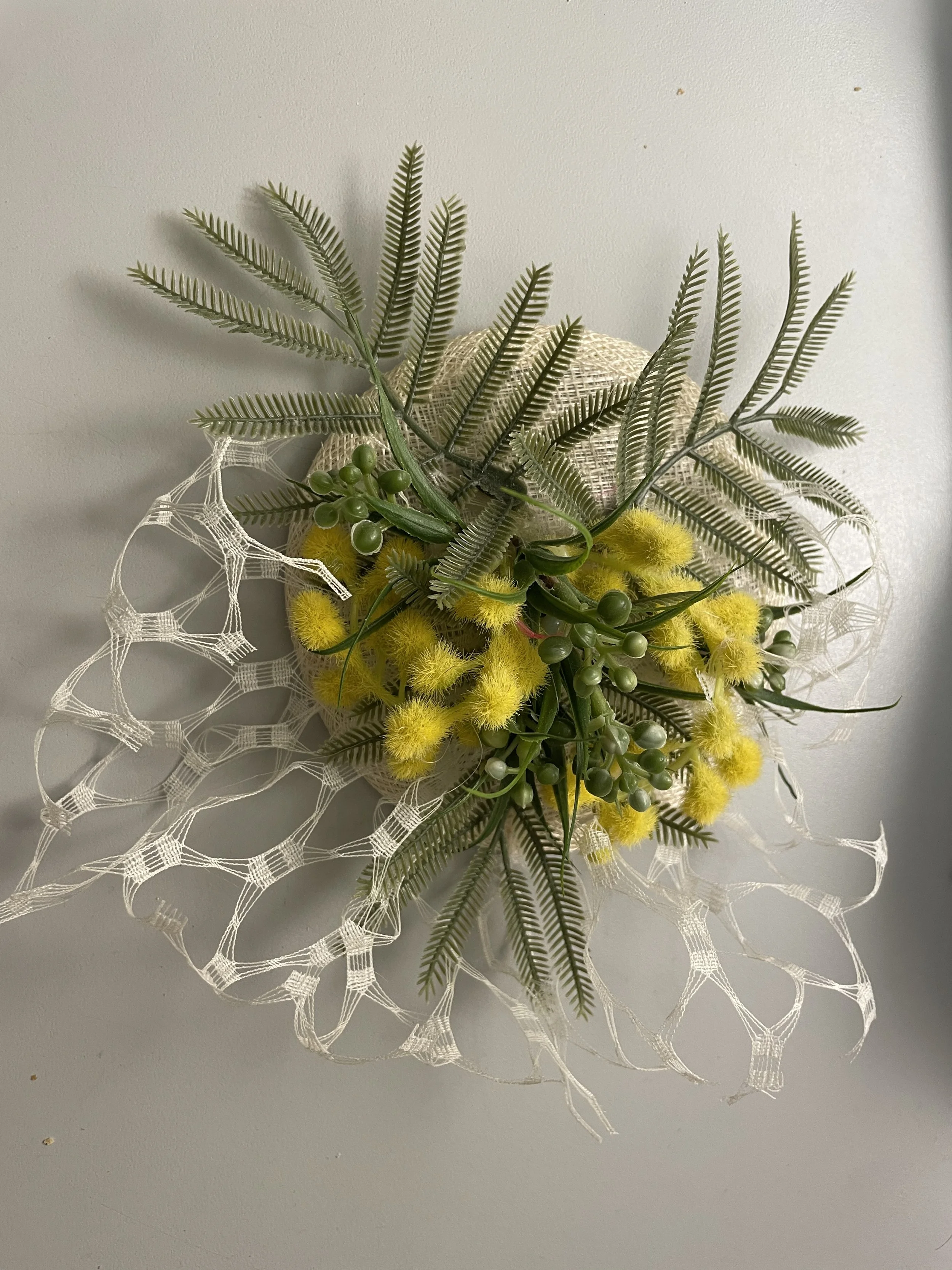 Pince fleurie ton jaune