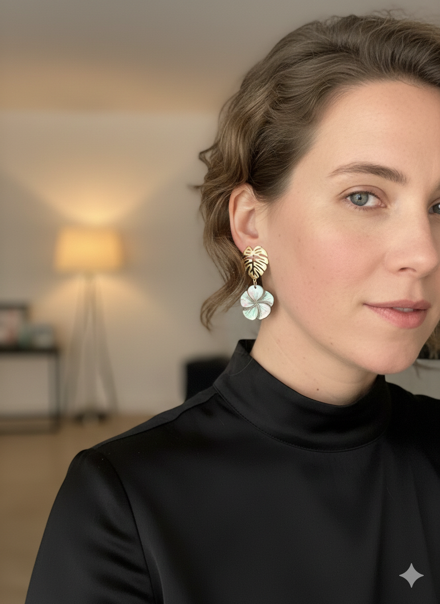 Clous fleurs de nacre