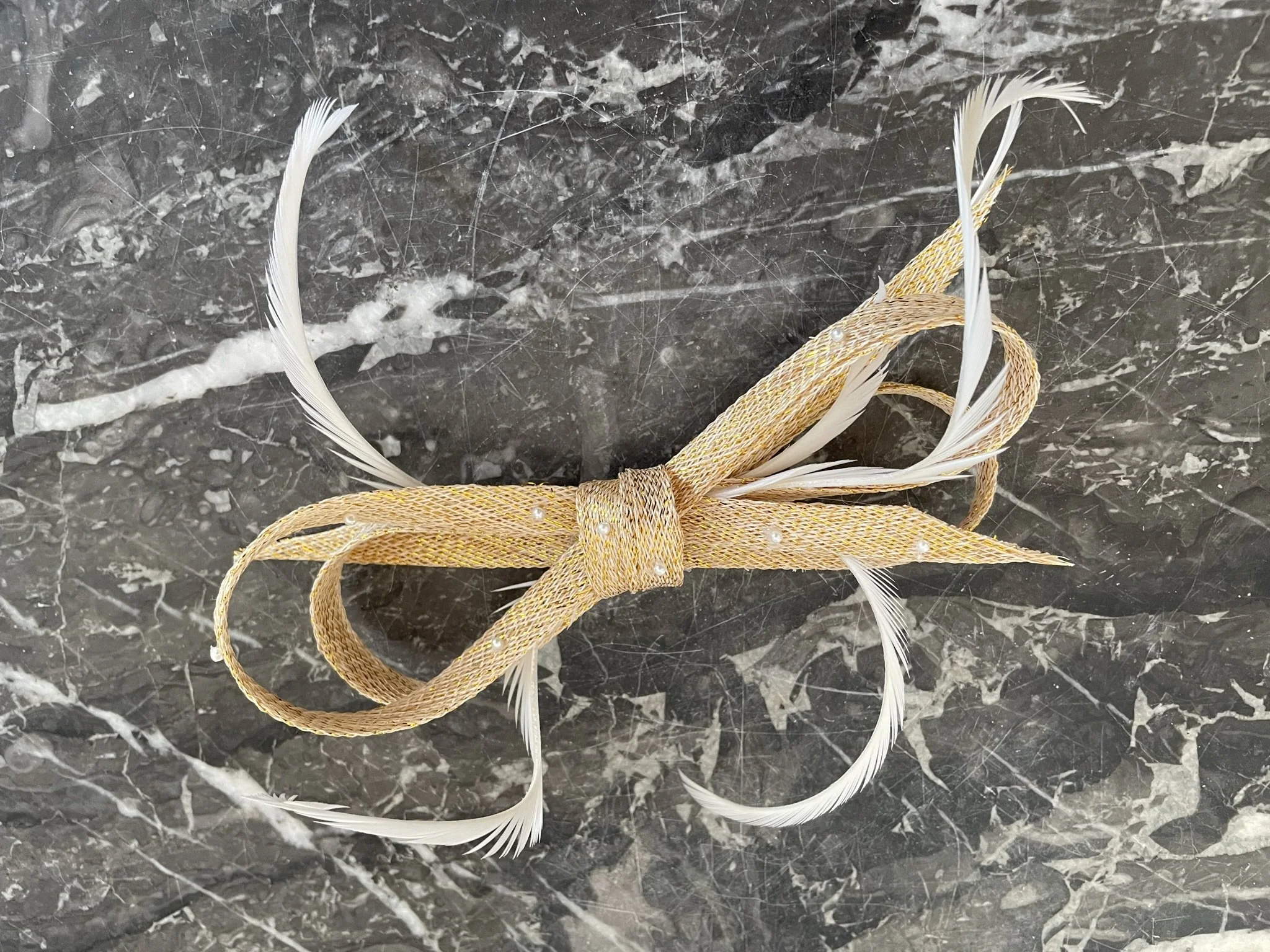 Pince Marguerite perlée