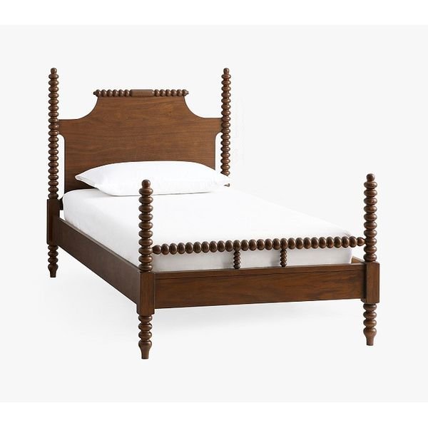 Chris Loves Julia Turned Wood Bed