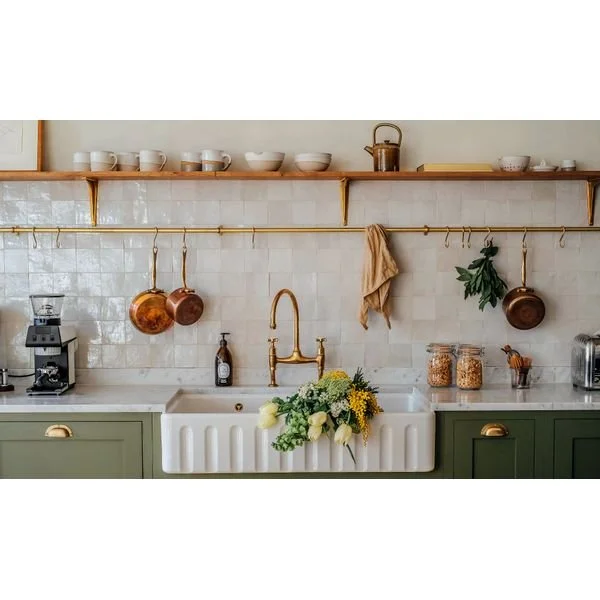 deVOL | Aged Brass Hanging Rails