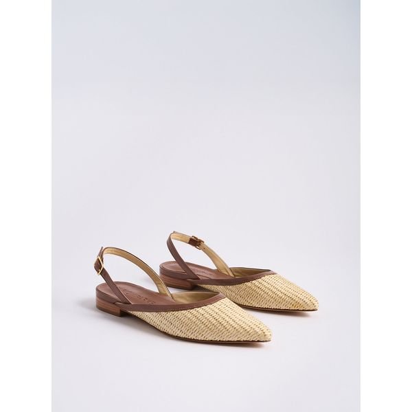 Patty Slingback | Luggage/Natural