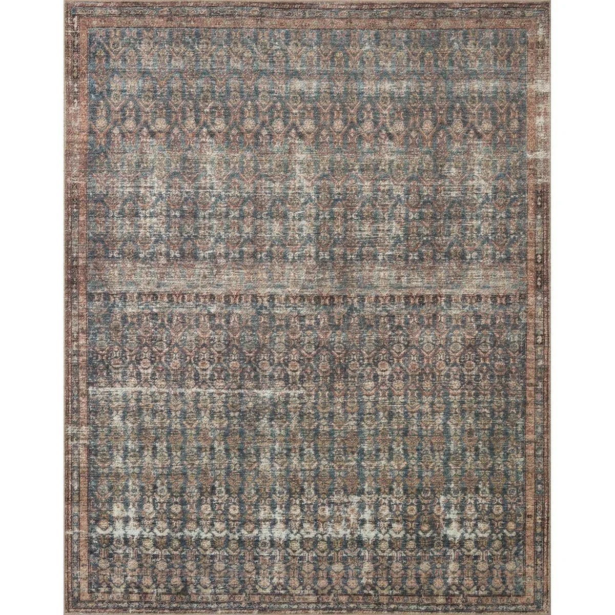 Amber Lewis x Loloi | Billie Ocean / Brick Area Rug