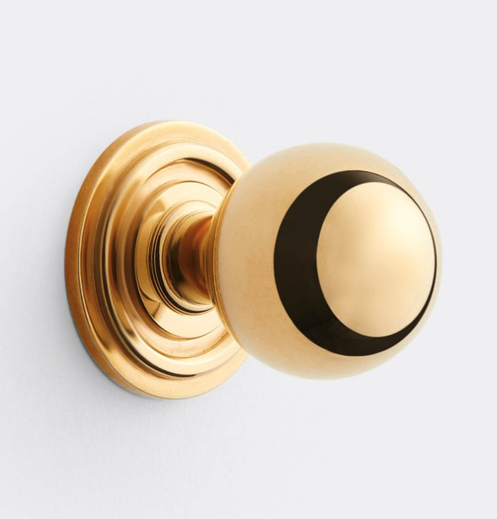 Grace Cabinet Knob in Unlacquered Brass