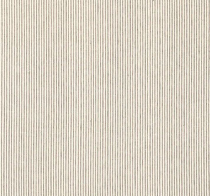 Schumacher | Wesley Ticking Stripe Fabric in Umber