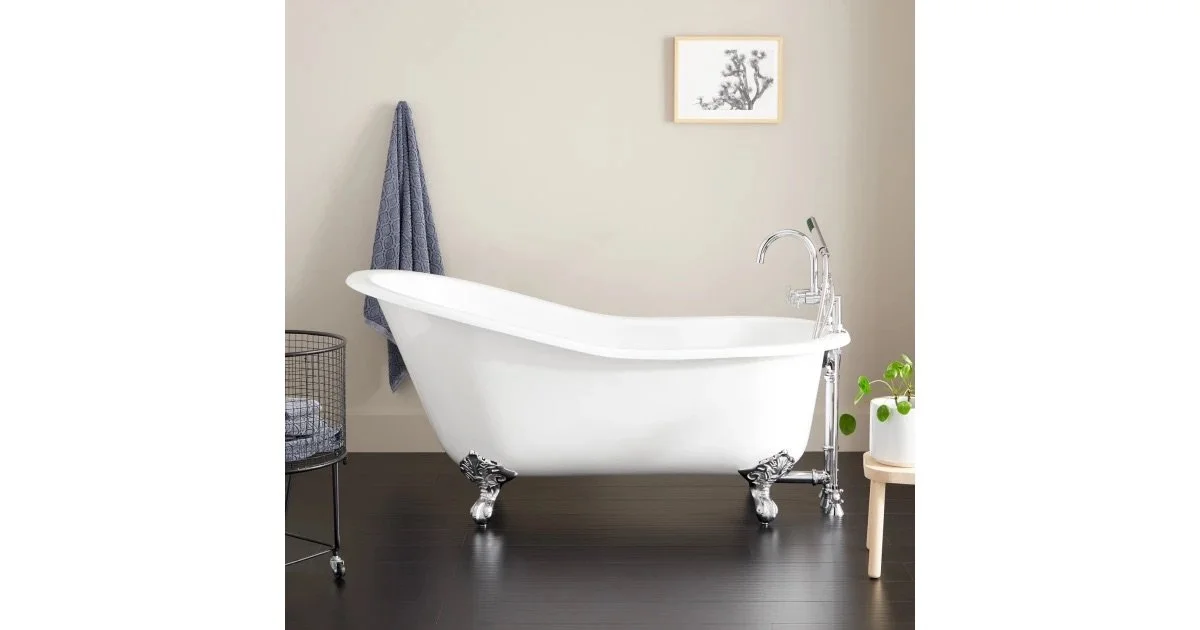 Signature Hardware | Callaway 61" Cast Iron Soaking Clawfoot Tub