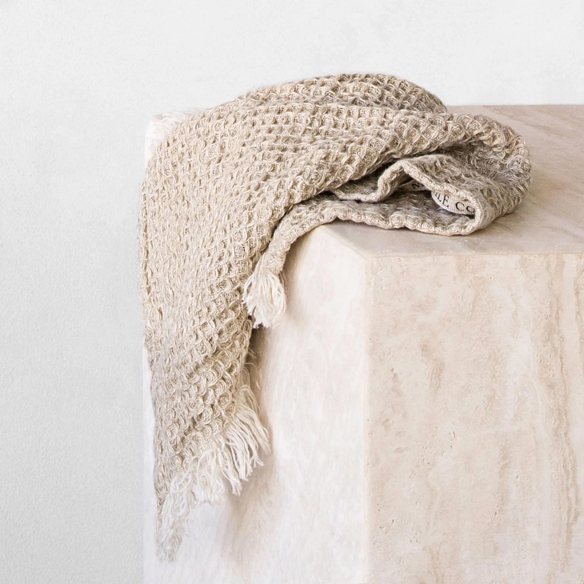 Hale Mercantile | Flocca Linen Face Towel - Sable