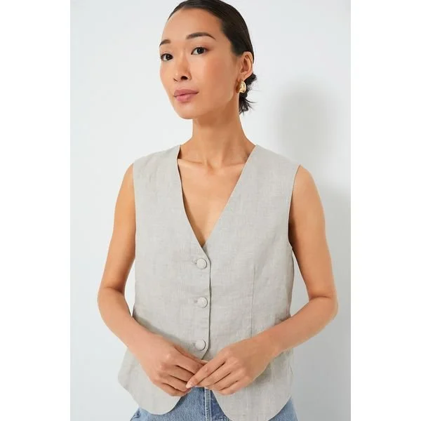 Tuckernuck | Natural Linen Swing Freya Vest