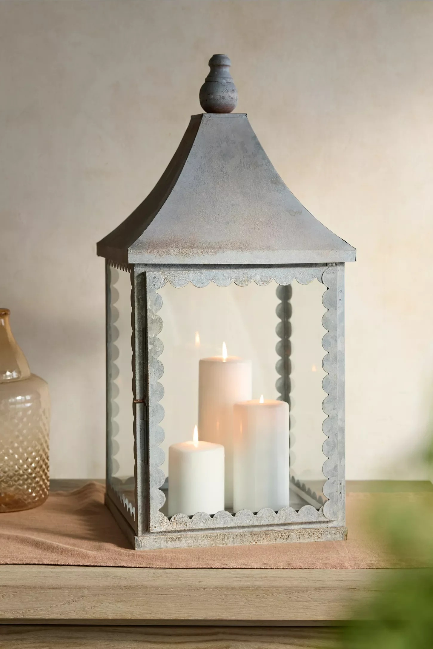 Scalloped Iron Lantern