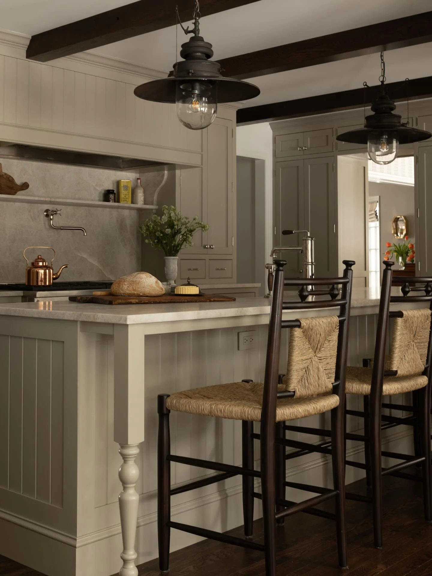 A kitchen before and after for the books! This house had gone through previous remodels, so while it wasn&rsquo;t in bad shape, the functionality just wasn&rsquo;t there for the homeowners, a young family. Before, the kitchen had an oddly shaped isla