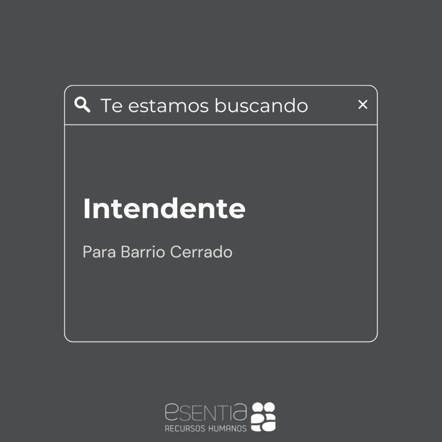 &iexcl;Nueva Oportunidad! 📢

Nos encontramos en b&uacute;squeda de un Intendente para sumarse al equipo de trabajo de un Barrio Cerrado en zona La Calera🔍

📆 Jornada laboral: Part time (4 horas)

📍 Modalidad: Presencial

👉 Enterate m&aacute;s en