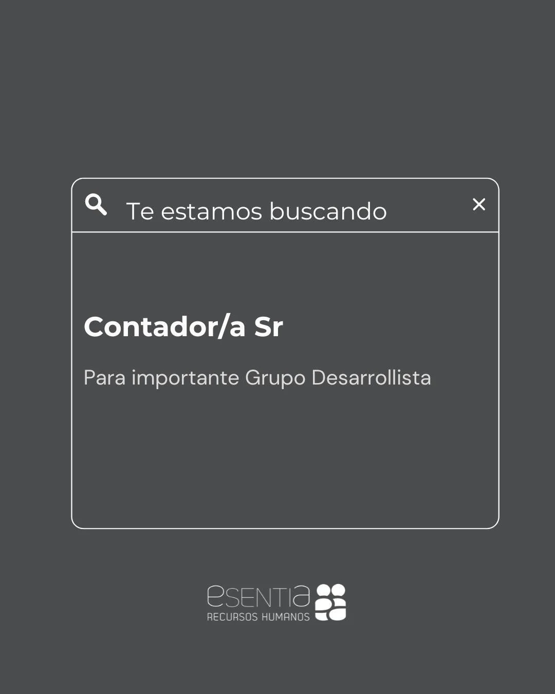 🔎 Buscamos Contador/a Sr.

📍 Ubicaci&oacute;n: C&oacute;rdoba
💼 Jornada laboral: Full time
➡️ Modalidad: Presencial

Postulate desde nuestra web en la secci&oacute;n &ldquo;Oportunidades laborales&rdquo;
 o envianos tu CV a 📱 3516878520