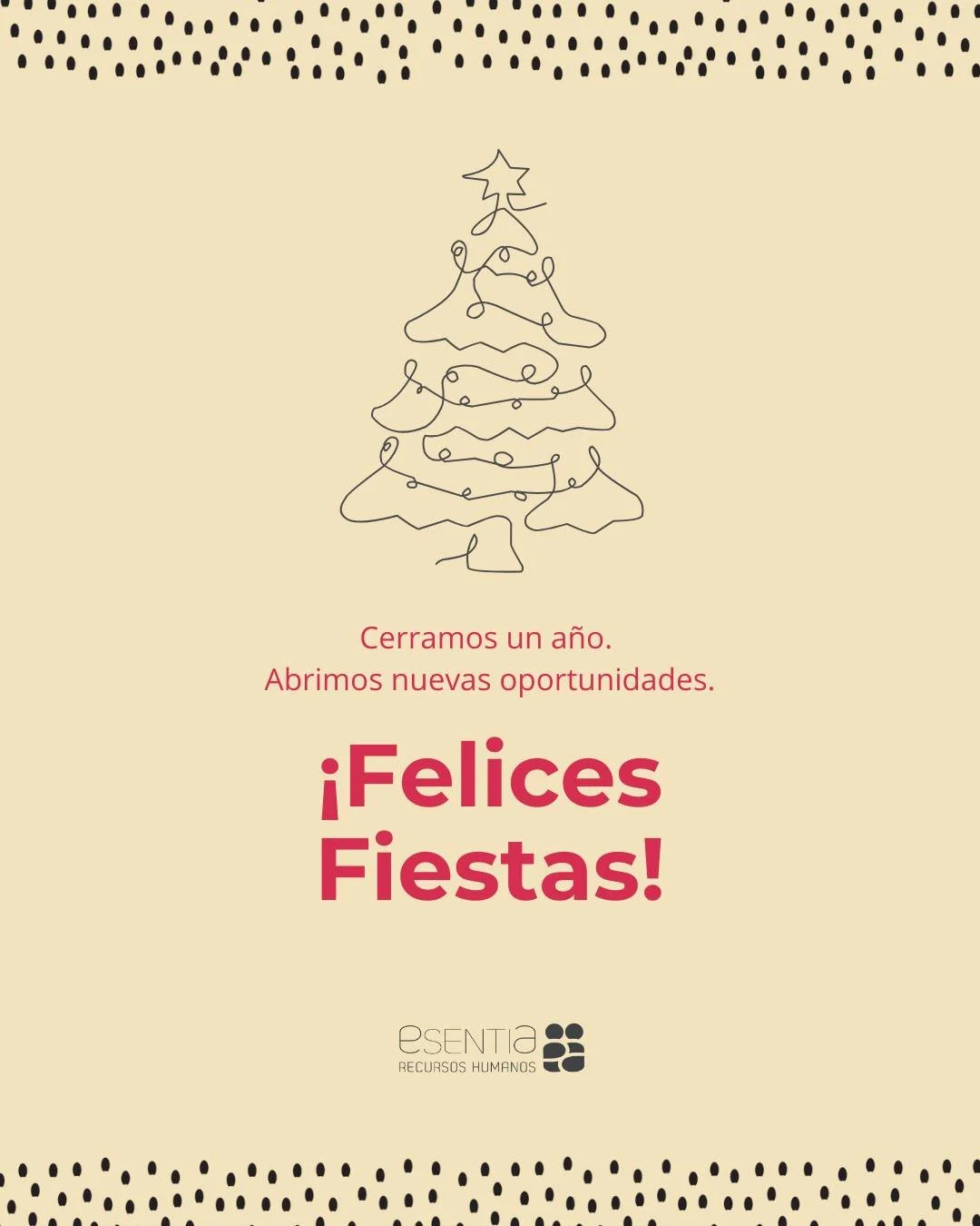 Cerramos un a&ntilde;o. Abrimos nuevas oportunidades ✨
Agradecemos la confianza que nos une y el permitirnos ser parte de su evoluci&oacute;n. Para nosotros, cada meta lograda es el inicio de un nuevo desaf&iacute;o. &iexcl;Que el pr&oacute;ximo a&nt