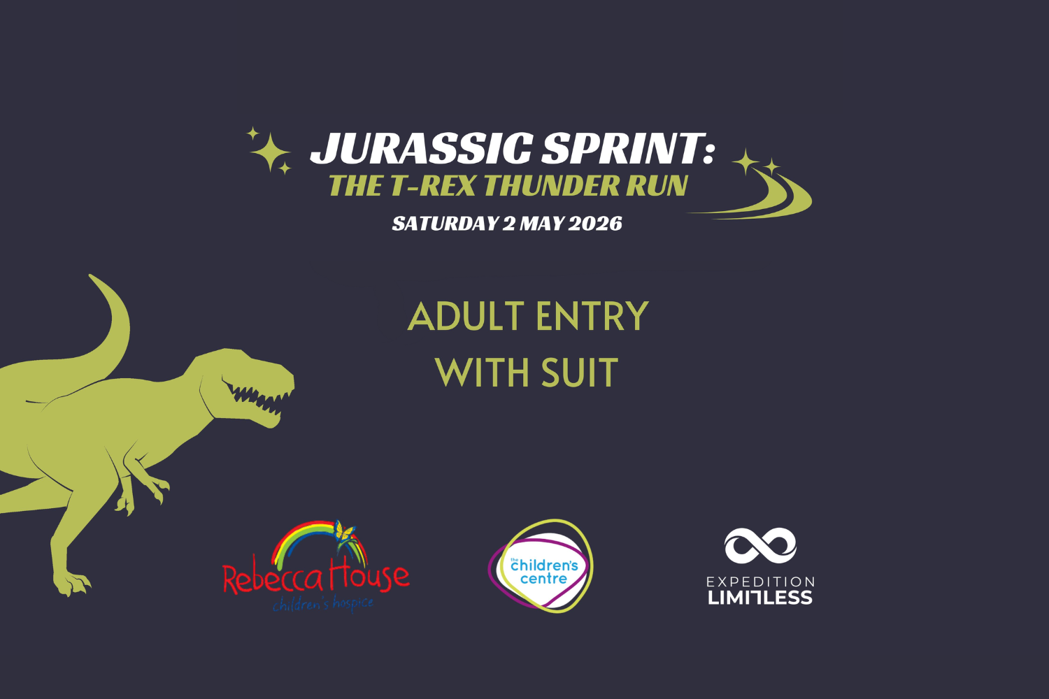 JURASSIC SPRINT: Adult Entry – Includes T-Rex Suit