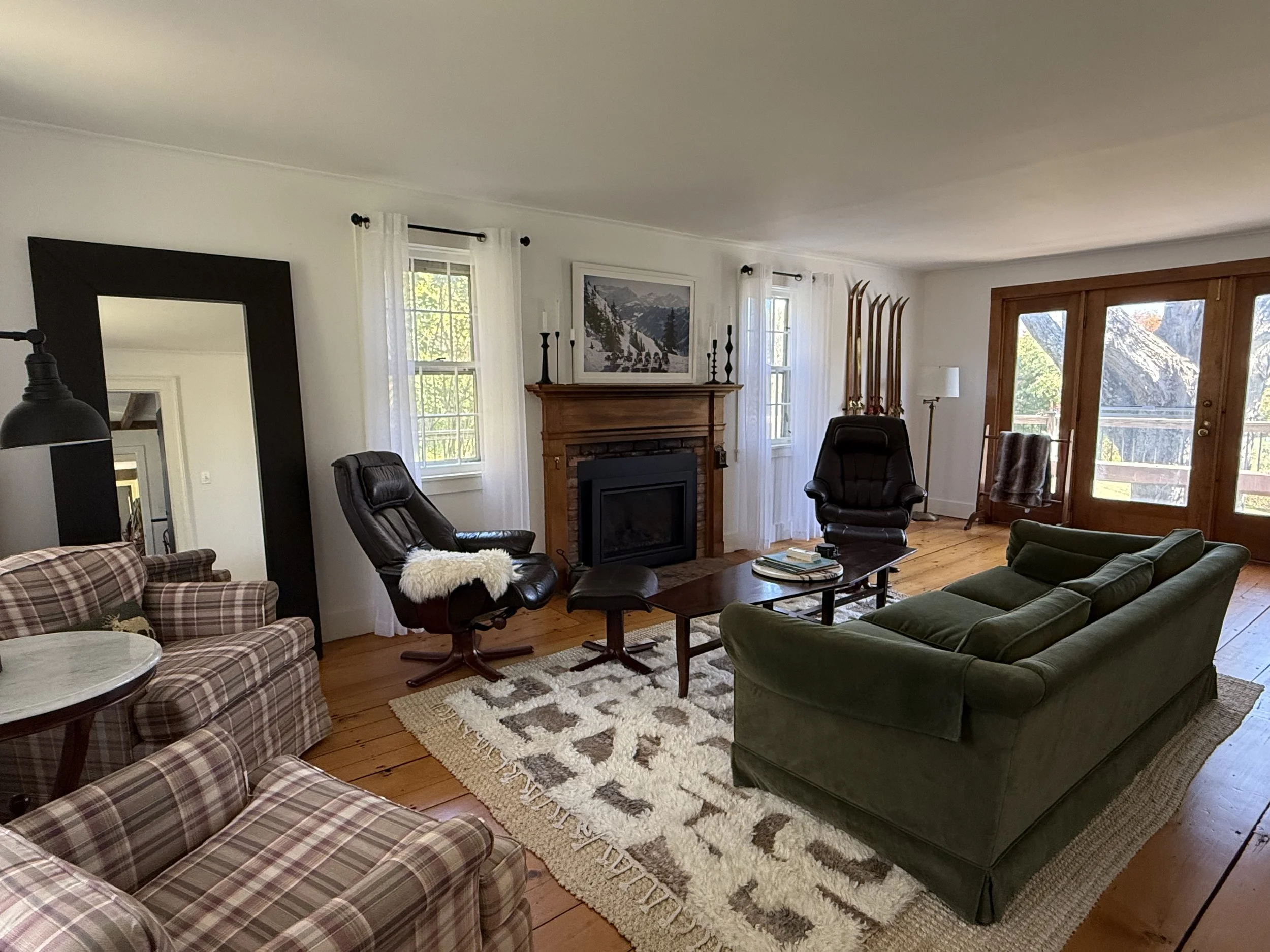 Living Room with gas burning fireplace