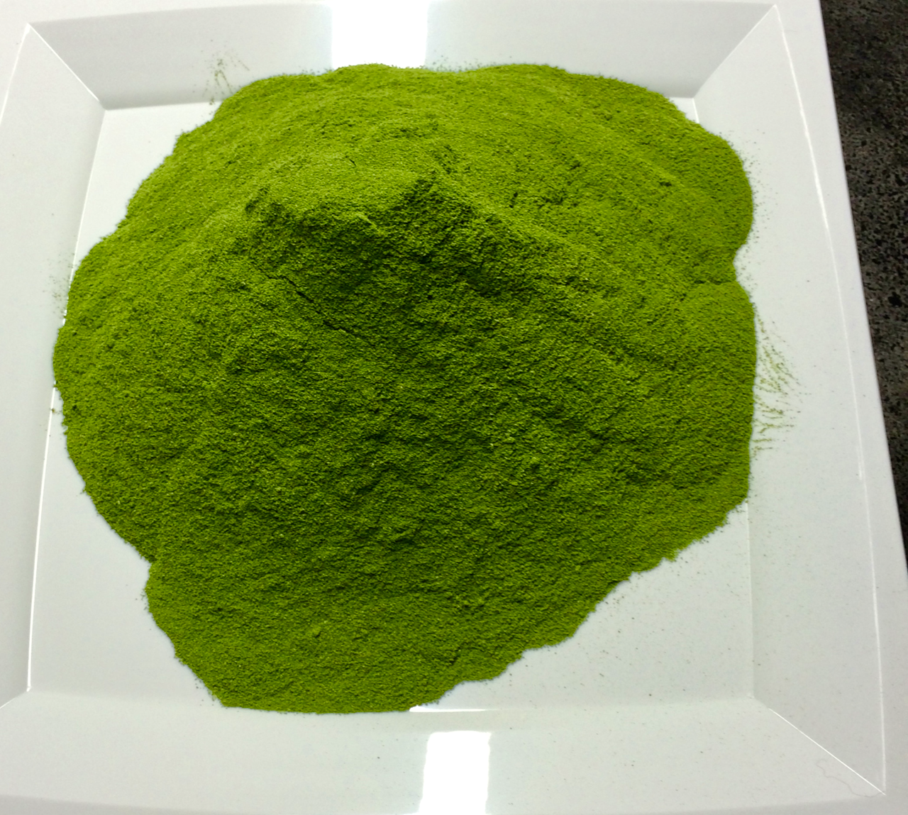 Finely ground nettle herbal tea powder 
