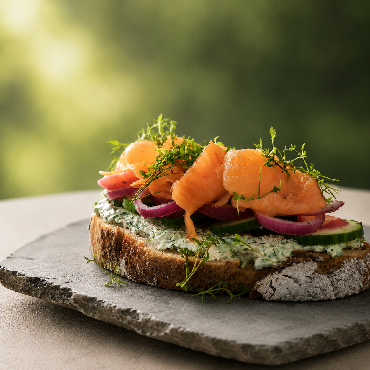 Arctic herbs as a sandwich topping
