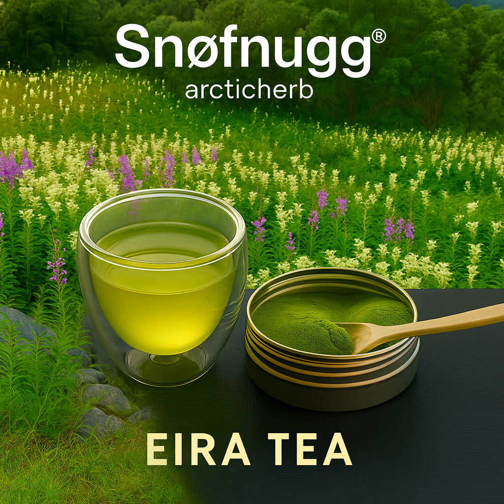 Snøfnugg Eira Arctic Herb tea, finmalt arktisk urteblanding med mjødurt og geitrams