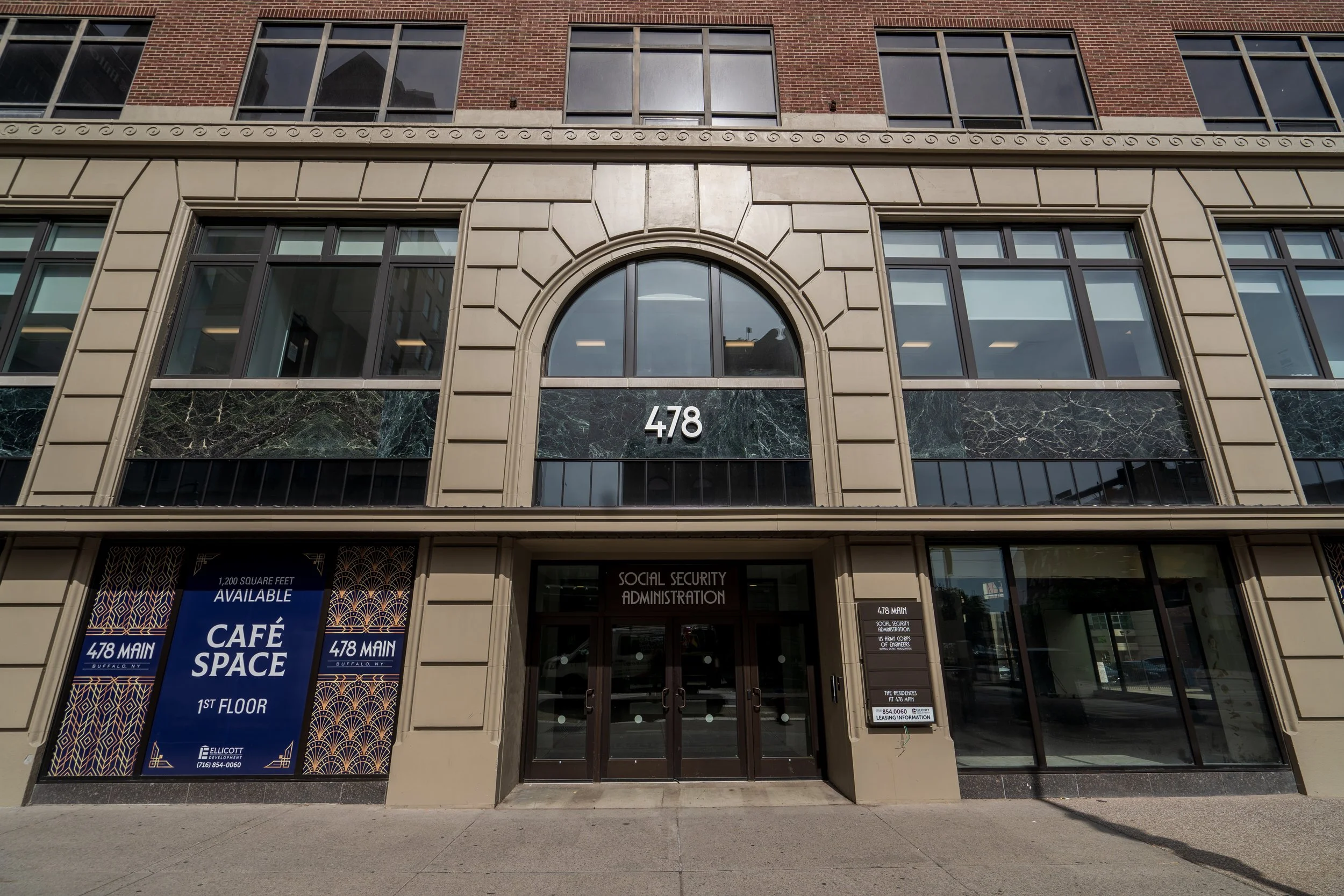 GFRC to to replace limestone on building facade in Buffalo New York, Main Street