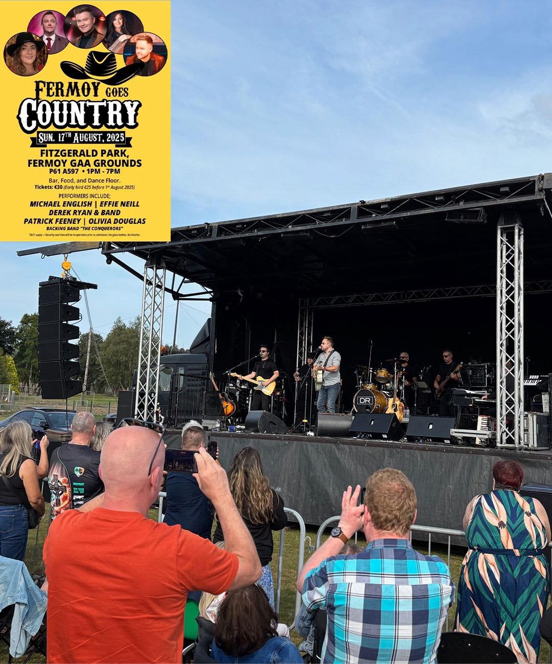 Fermoy Goes Country brought Irish country acts such as Derek Ryan Music  michaelenglishmusic and many more together for a strong fun day of music. We supplied our MiniCoaster stage and operated the full audio set up. 

When your event needs a stage a