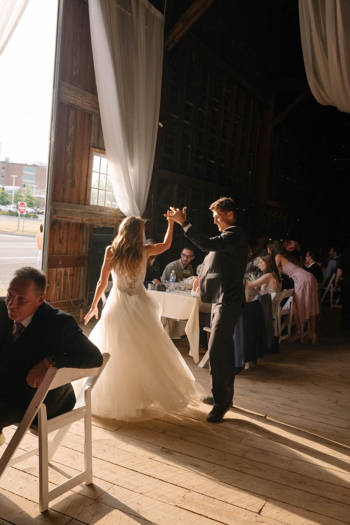 Couple Dancing at Wedding Venue Shaker Heritage Barn