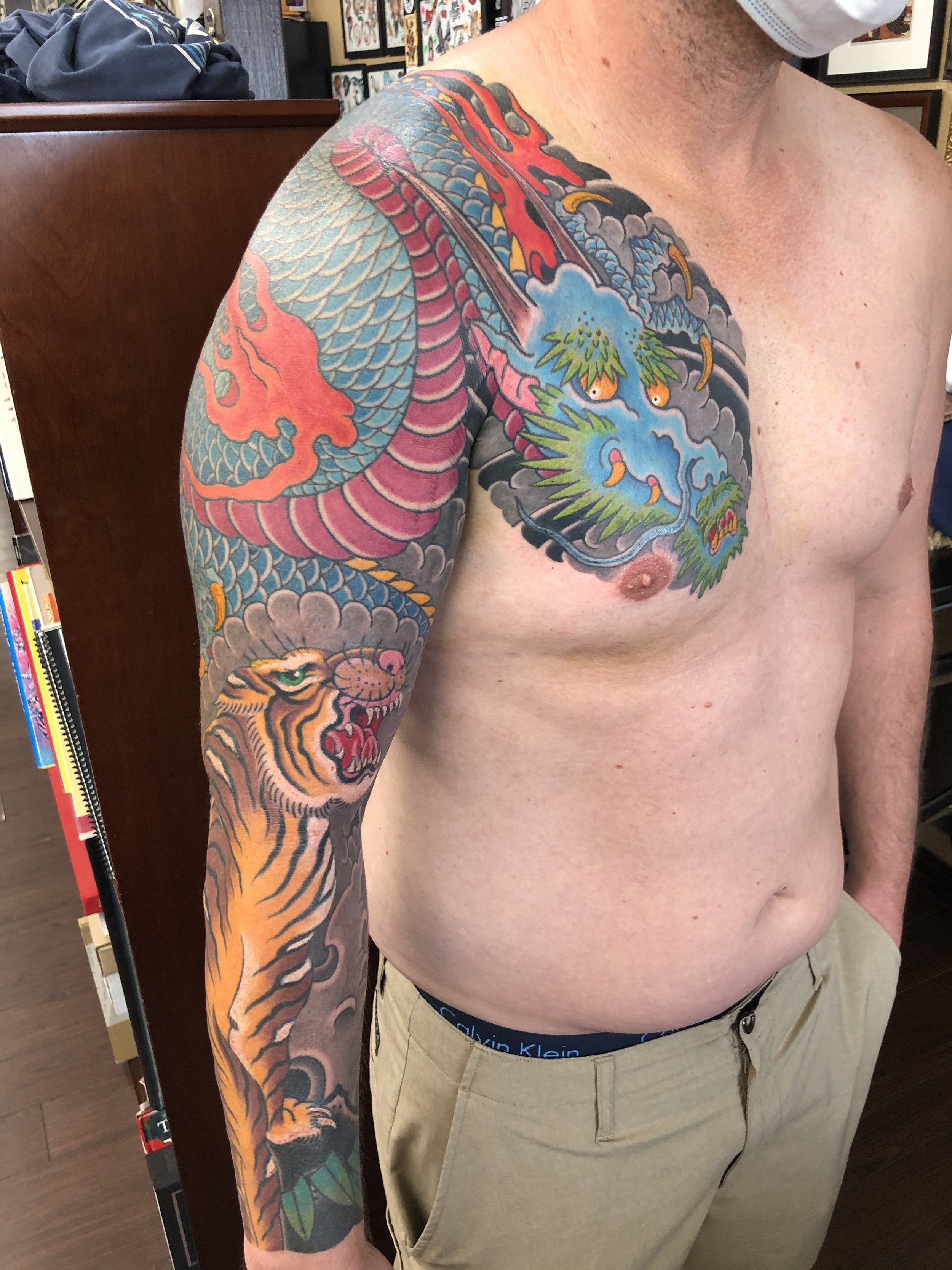 Dragon And Tiger Tattoo