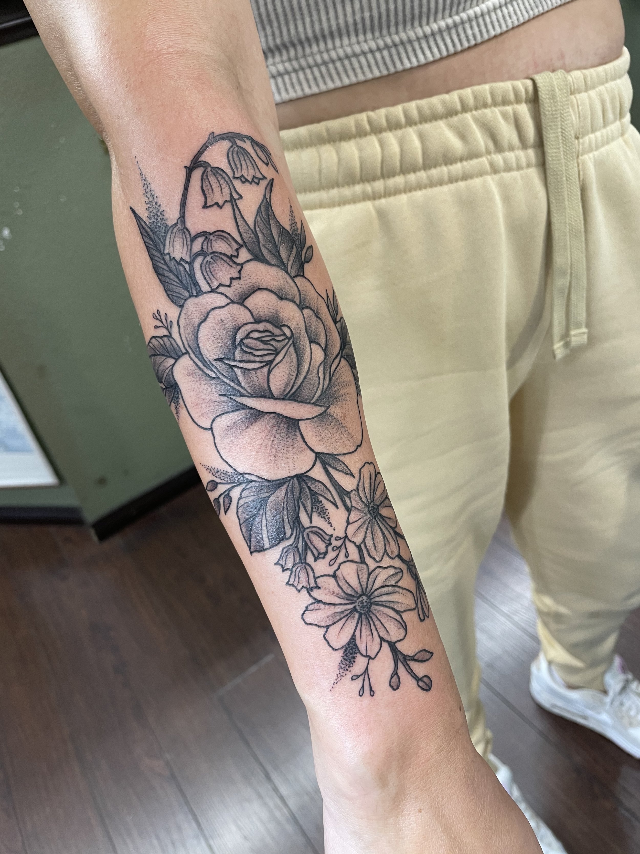 Rose On Forearm