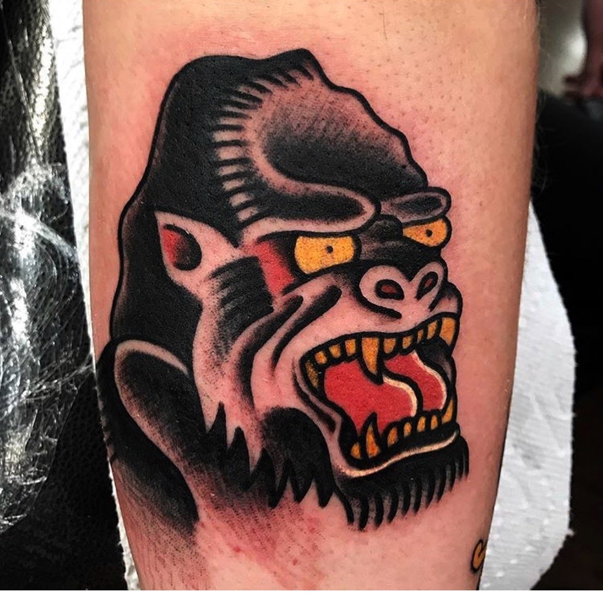 Gorilla Head Tattoo