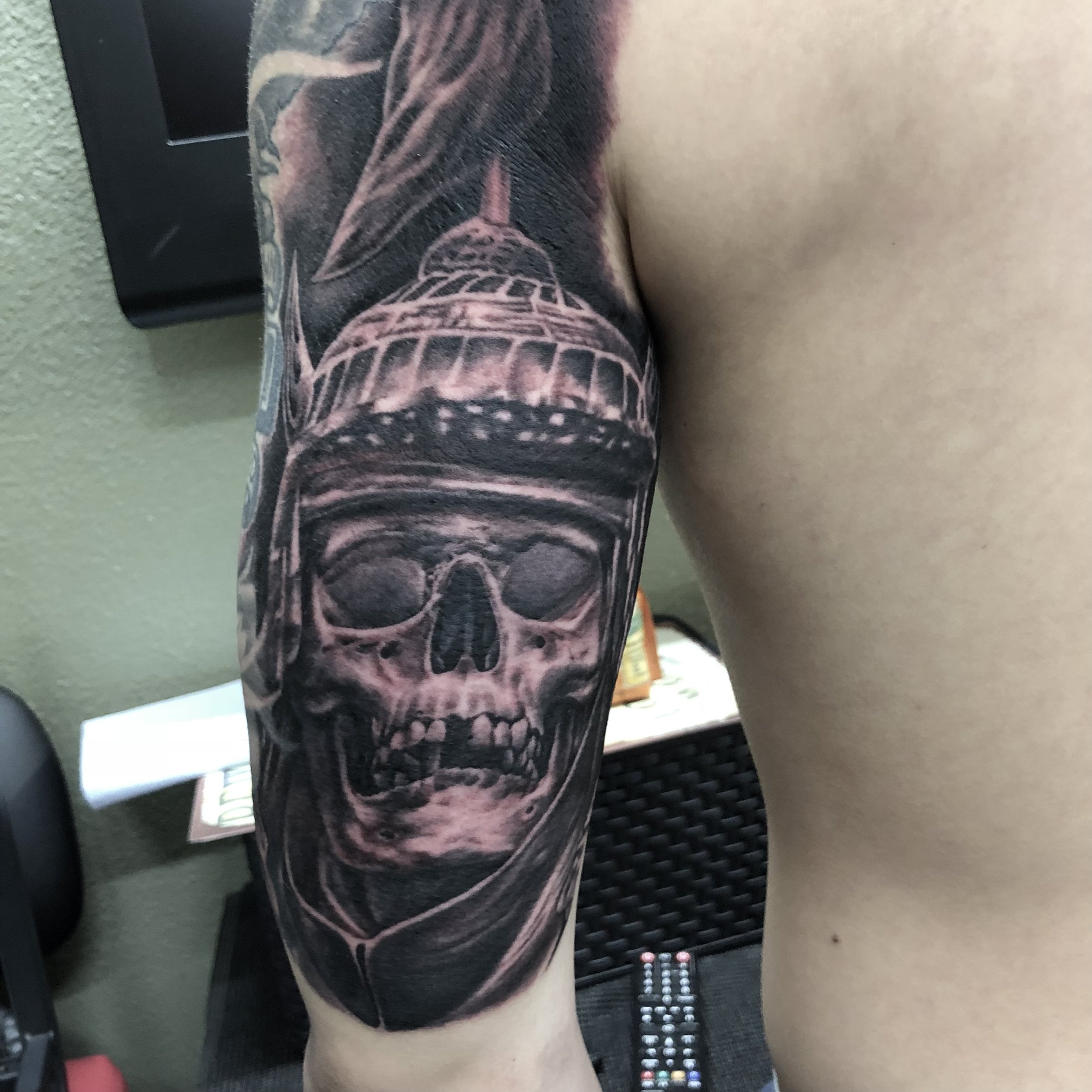 Skull Knight by Matthew Williamson Vault Tattoo in Matthews North  Carolina  rtattoos