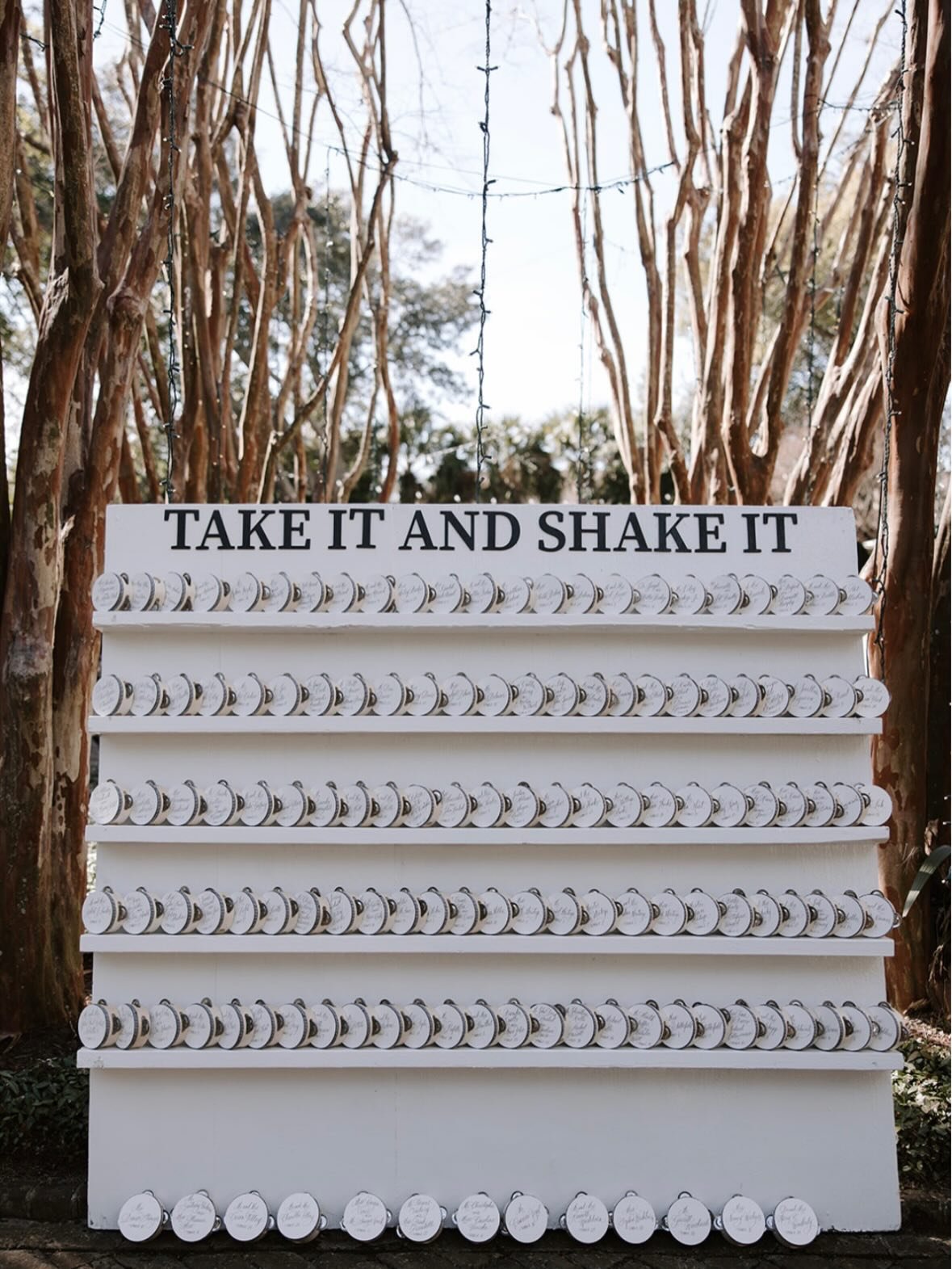 The party starts with guests finding their seats! We loved these table assignment boards designed and built for our clients. Fun way to elevate design and set the tone of the evening 🥂

 #hhiweddings #hiltonheadwedding #blufftonwedding #savannahwedd