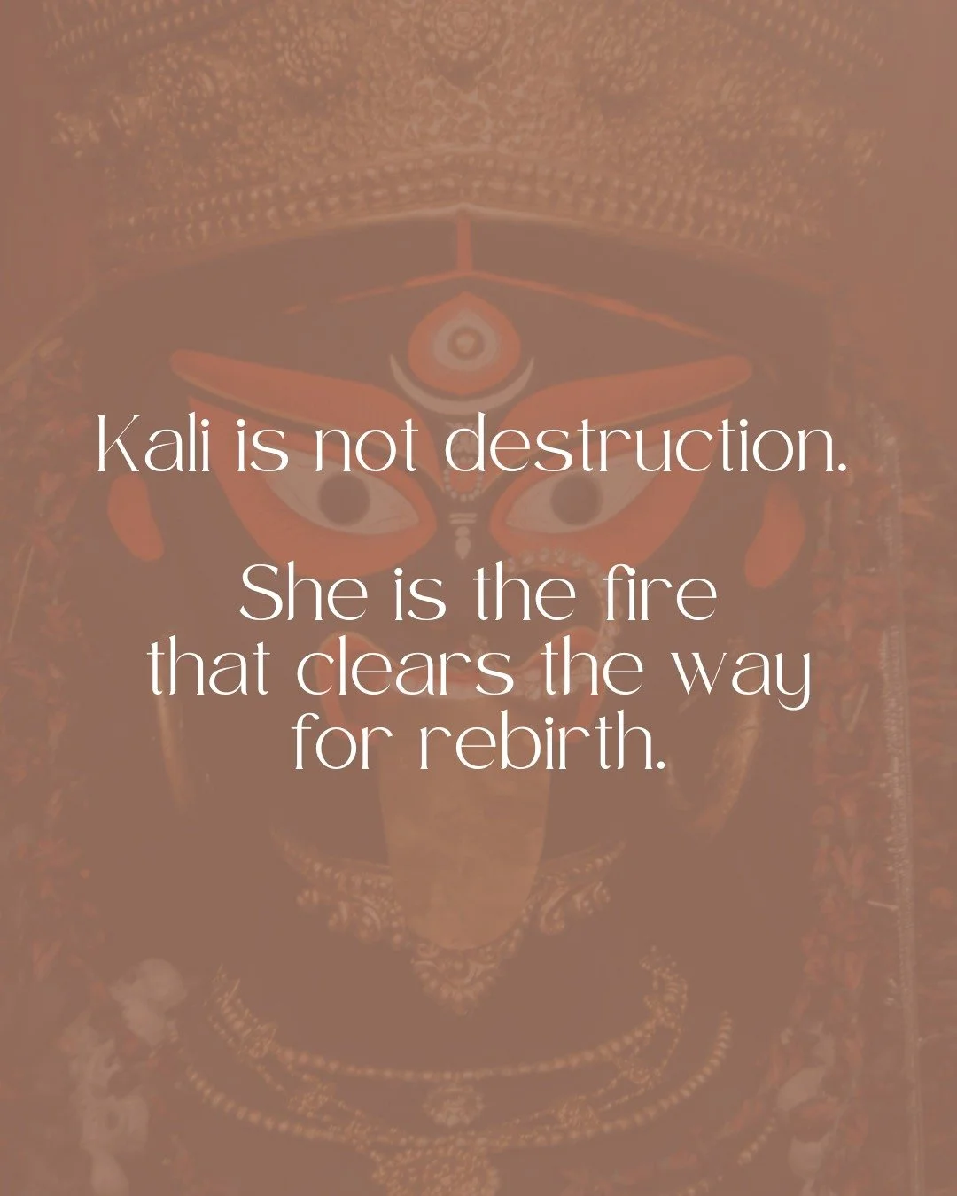 Kali is not here to destroy you. 

She is here to strip away what no longer serves, so your true essence can shine. 🌺

This retreat is not about leaving your life behind &mdash; it&rsquo;s about entering it more fully, more fiercely, more authentica