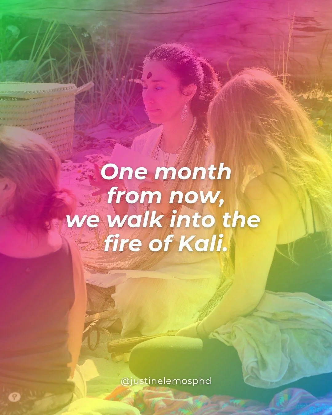 We&rsquo;re one month away. 

One month away from temple bells at dawn, fire rituals at dusk, and sisterhood that holds you through it all. 

One month away from Kali&rsquo;s alchemy reshaping your very being. 

If you&rsquo;ve been waiting for the &