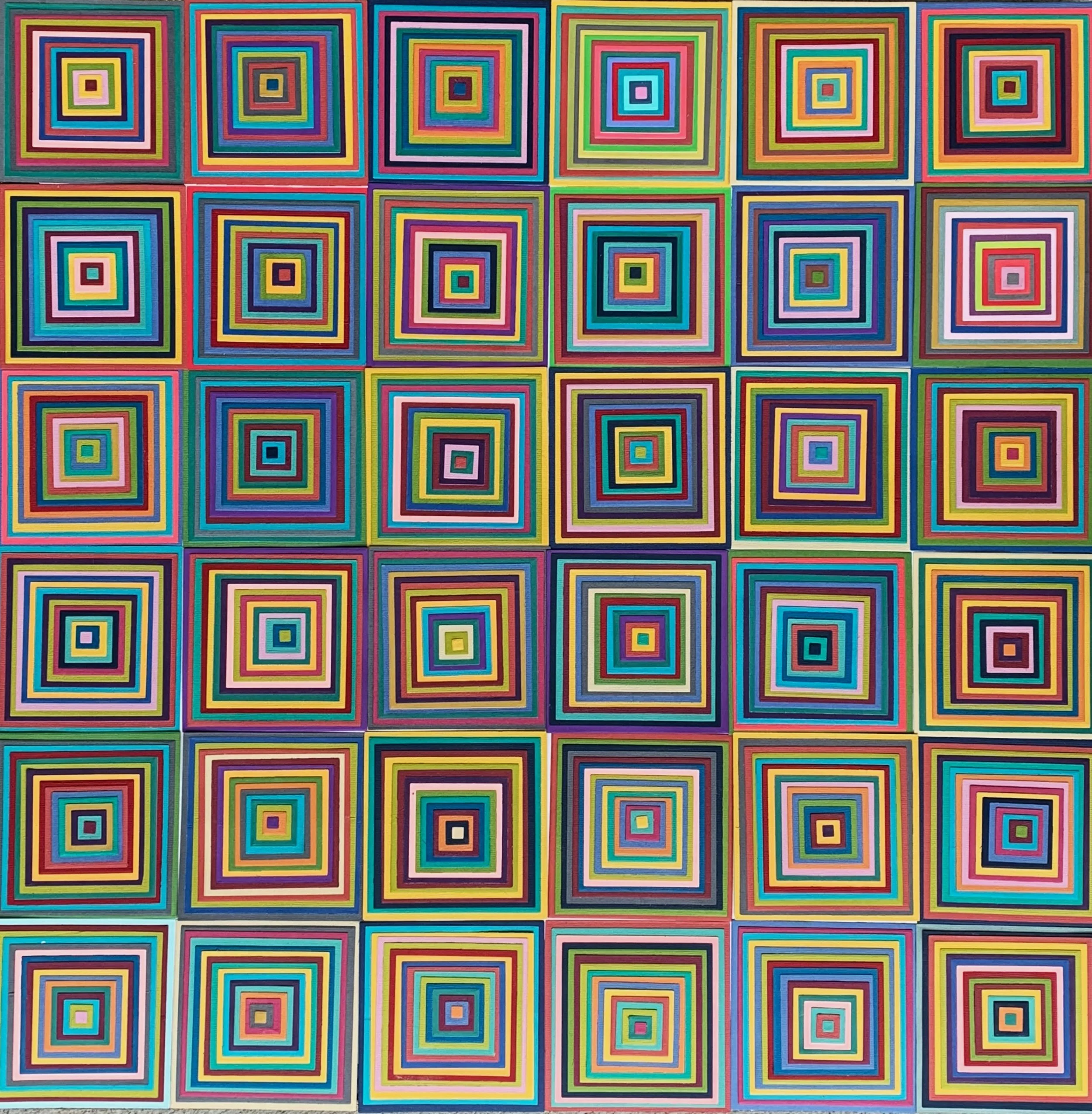 24"x24" 3D Paper Wall Sculpture on Canvas