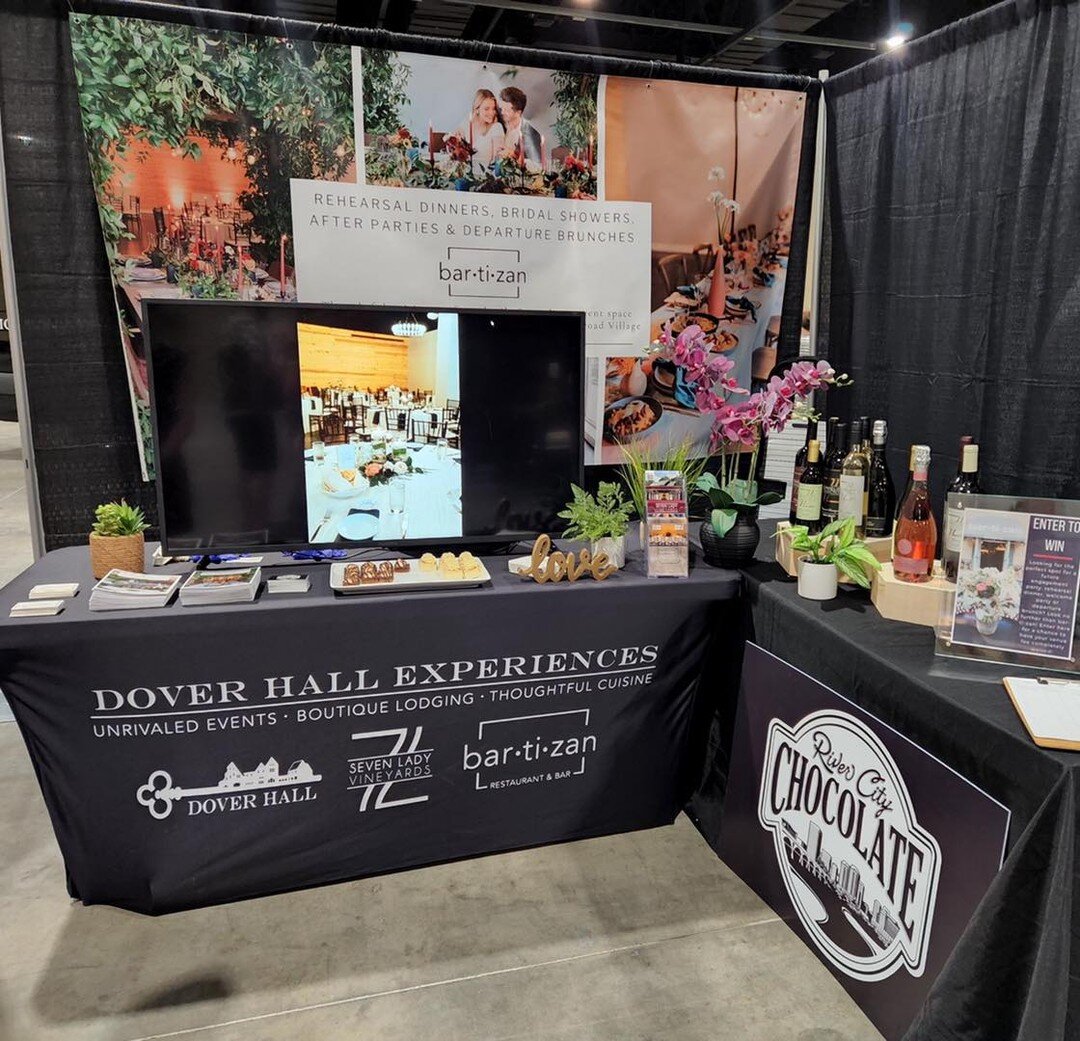 Big shout out to Dover Hall for featuring us in their booth at this year&rsquo;s Richmond Wedding Experience!! Great venue, great food and an amazing team. We have had a blast partnering up with them stop by the show today and check them out!!