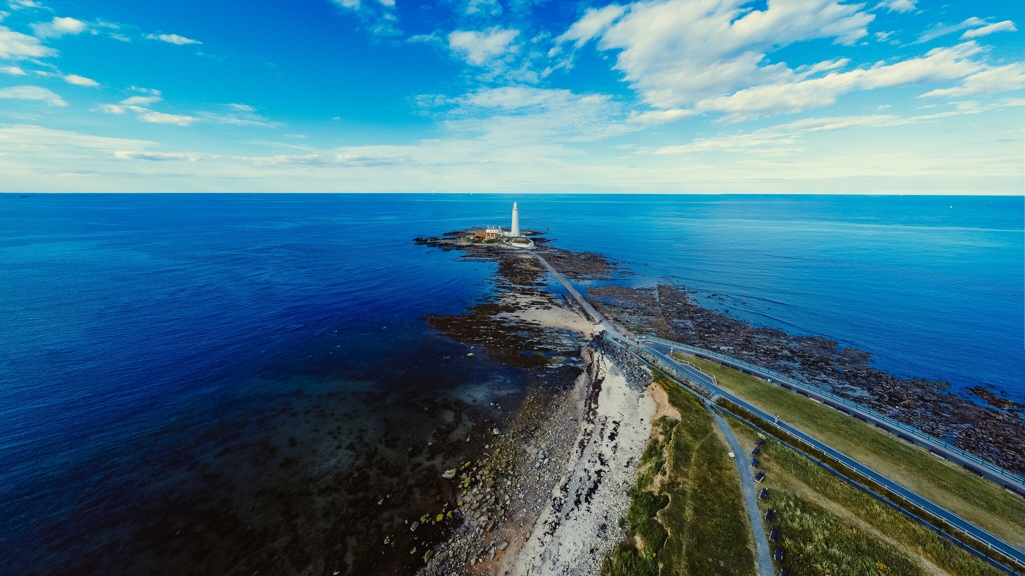 The wonderful St Mary's Lighthouse, Whitley Bay from the air. I love capturing images from the air and having successfully achieved my drone pilots licence (look out in the future for me getting my actual pilots licence - very much on my bucket list!