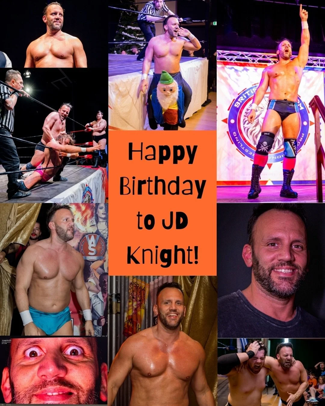 Happiest of birthdays to the Star of Stage and Screen (and awesome wrestling faces!) Mr @jd.knight! Hope you are having an absolutely wonderful day! 🎉🎉🎉
.
.
.
.
🤼 @jd.knight 
🎪 @britkingpro 
📷 @emmameekphoto