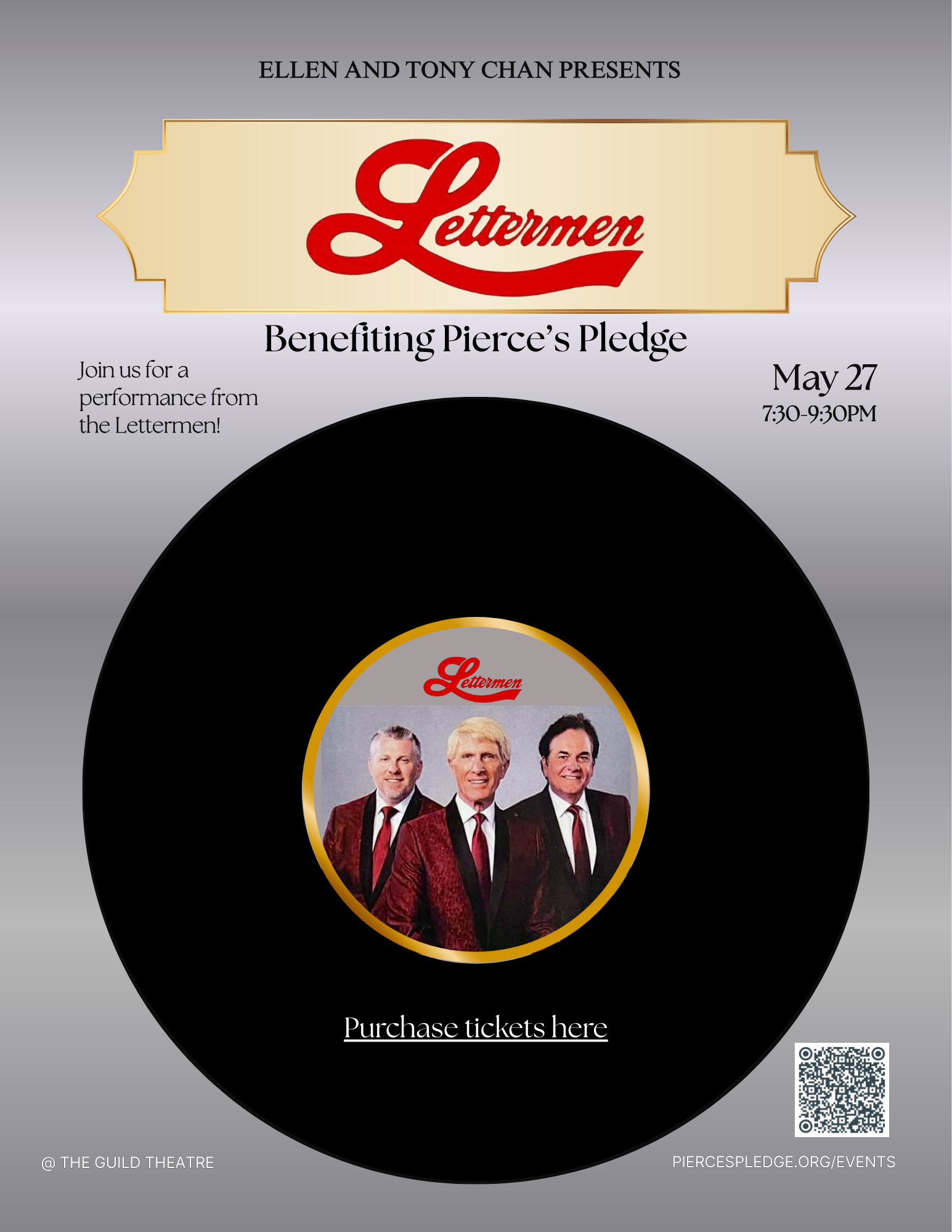 The Lettermen benefiting Pierce's Pledge