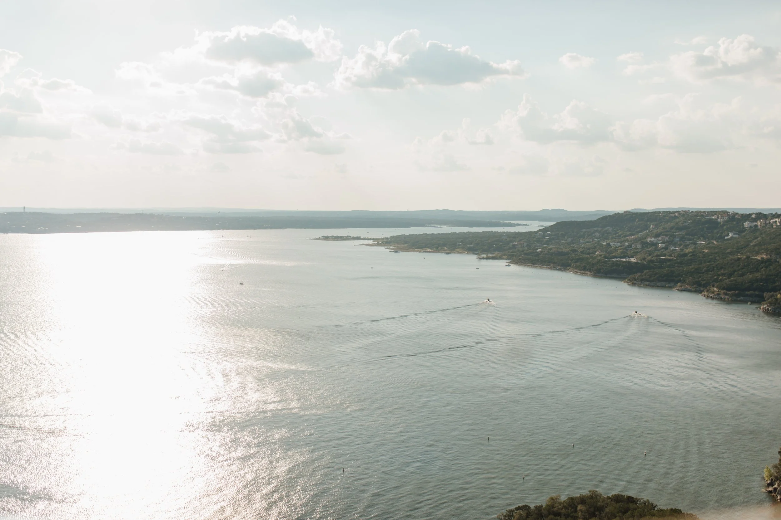 Lake Travis View from Oasis Texas Brewing Company