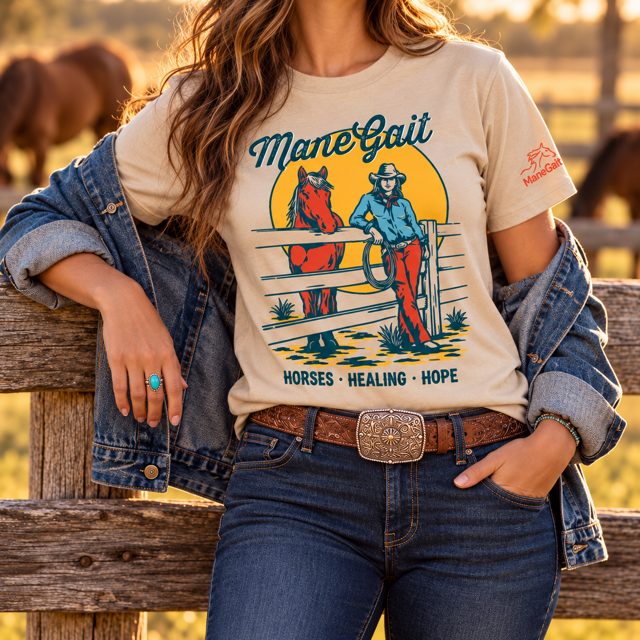 Horses, Healing & Hope Western Tee
