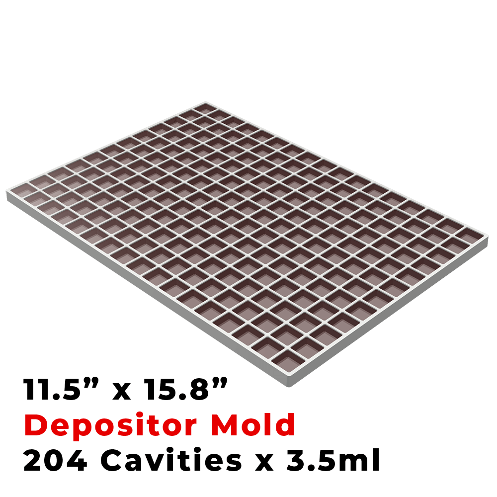 3.5ML Square Gummy Mold for Universal Depositor and Hand Pour — Endose Molds