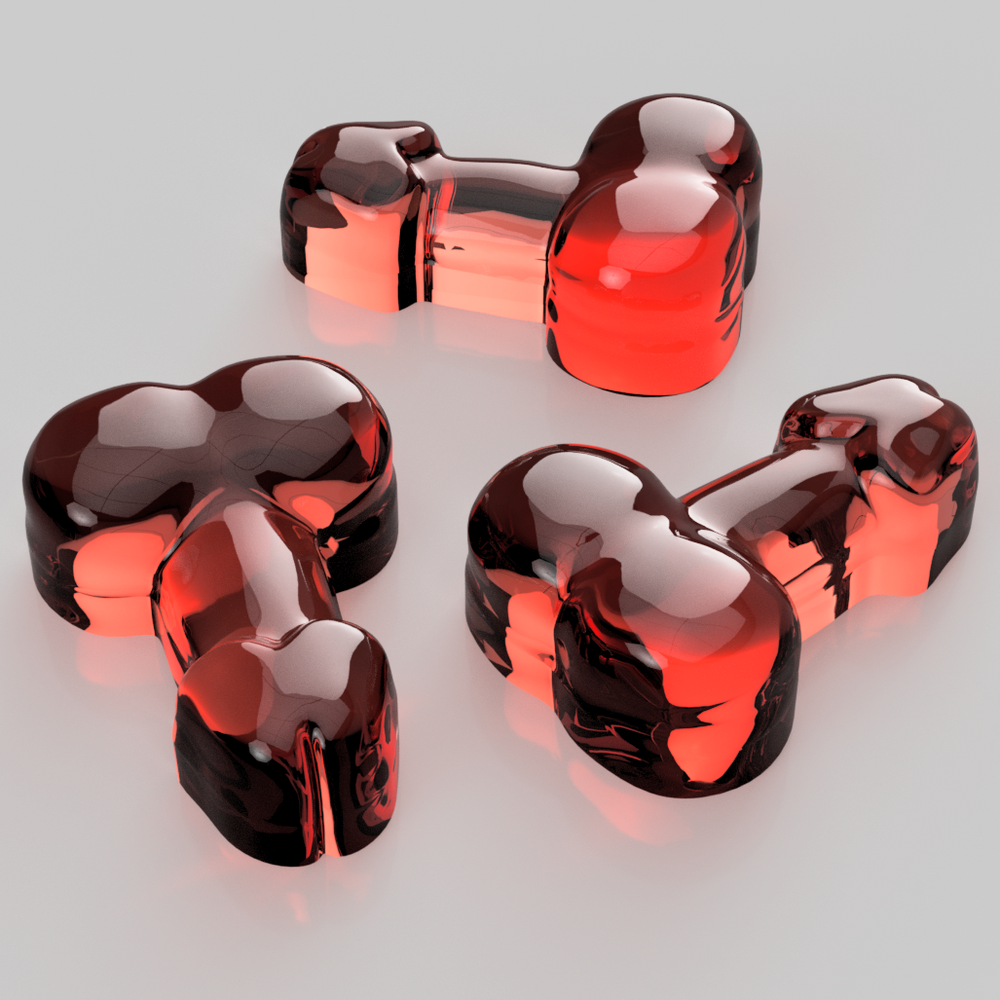 3.5 ML Gummy Worm Platinum Silicone Gummy Mold — Endose Molds