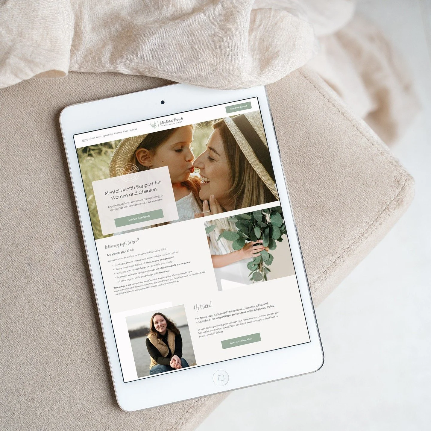 I met Alexis a couple years ago and recently had the privilege of working on her website for her new practice! Alexis is professional, caring, and the community is lucky to have her! @intentionalmindsmentalhealth
