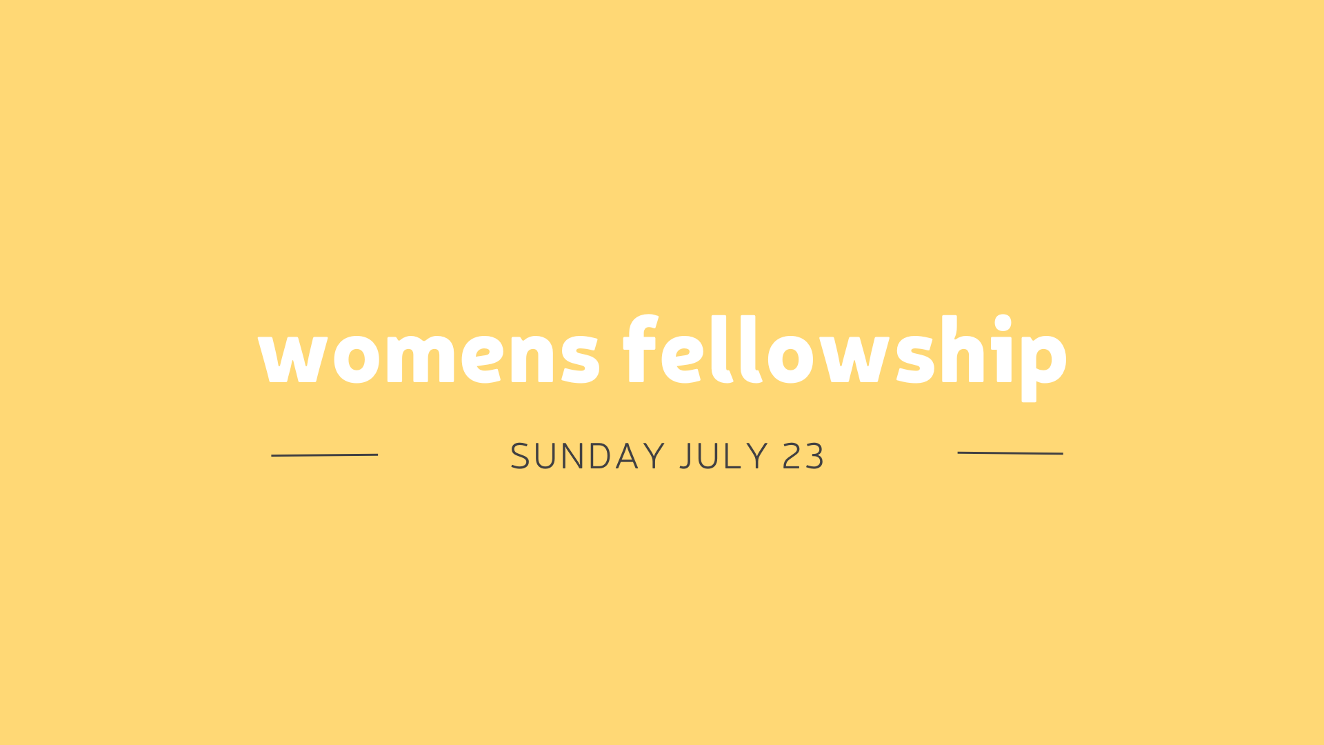 Women’s Fellowship — Triangle Fellowship Church