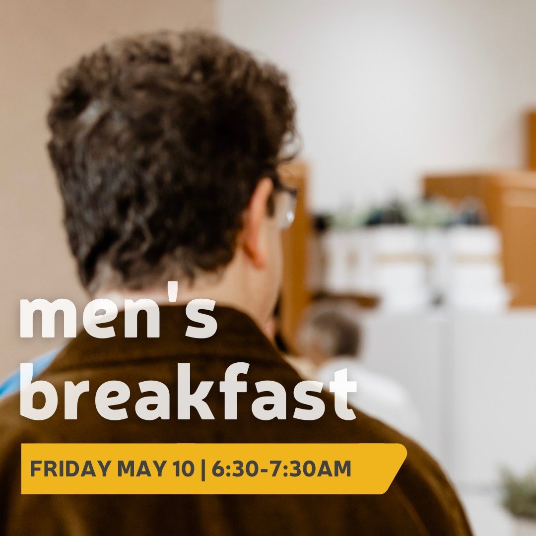 Our next Men's Breakfast is happening *tomorrow*! TFC men- don't miss out on an opportunity for food, fellowship, and a devotional!