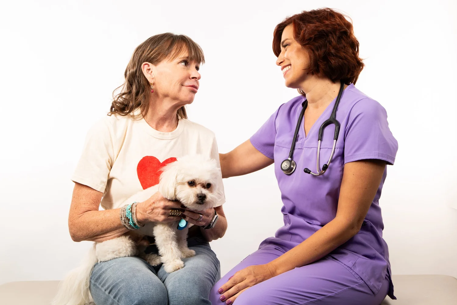 Compassionate in-home pet euthanasia veterinarian supporting a Phoenix family with their dog