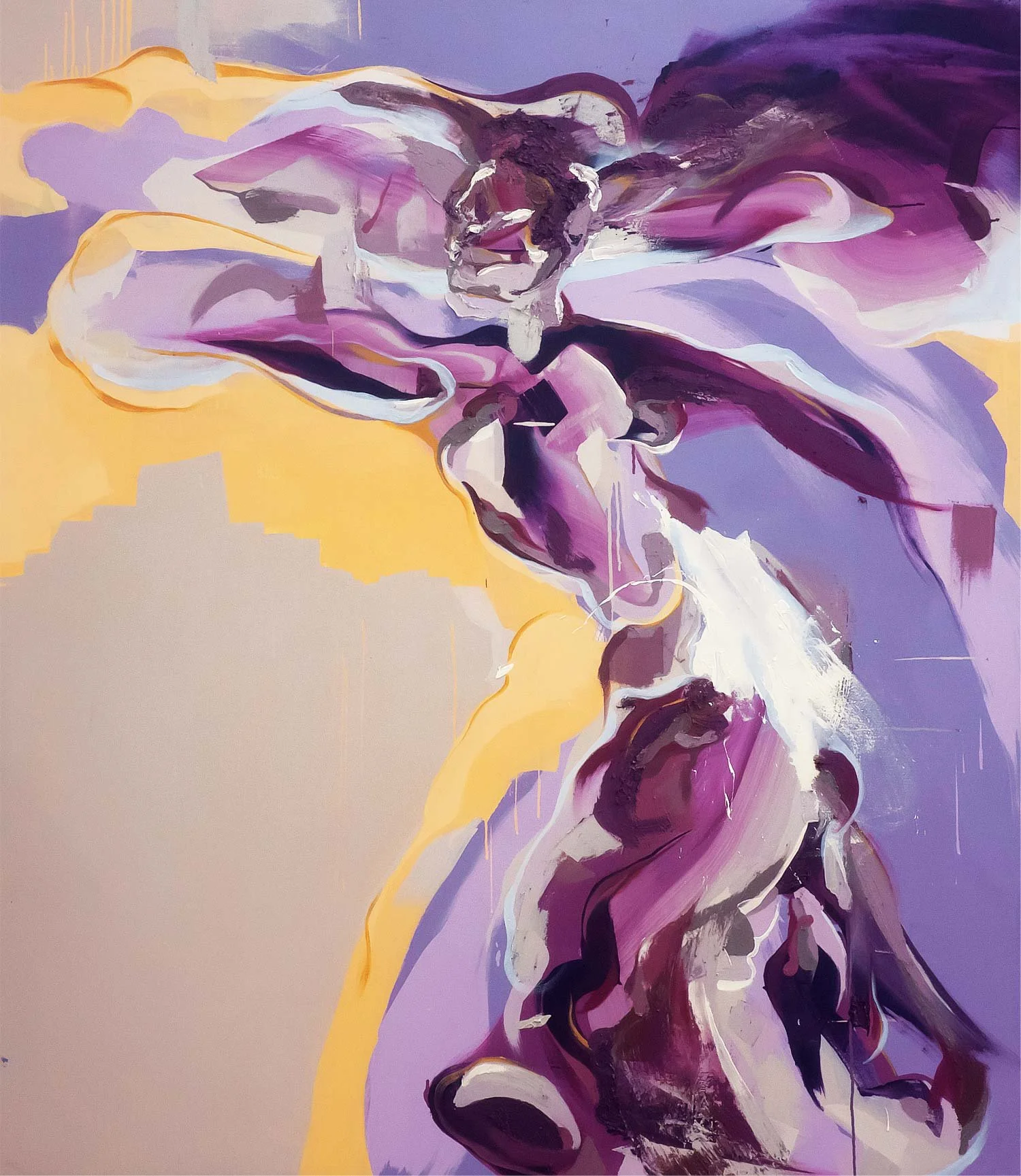 ‘Drift’ 
oil & acrylic on canvas, 187 x 160cm, 2015
(Private Collection, Porthcawl, Wales)